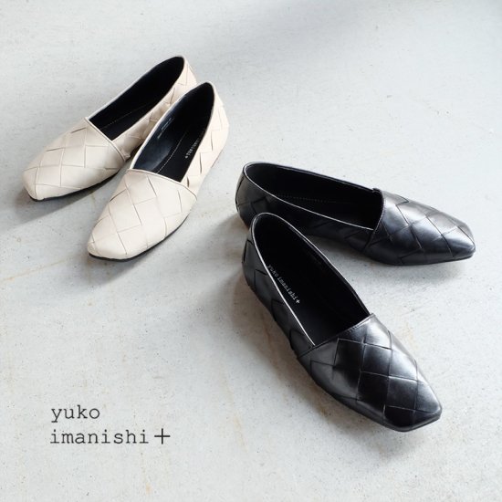 yuko Imanishi+ スクエアフラットシューズ (yuko731088)