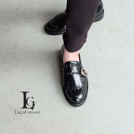 Luca Grossi made in Italy／キルトコインローファー（luca-k037m）