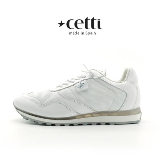 Cetti 本革 スペイン製 メンズ レザースニーカー 白(cetti-c848) Cetti 本革 スペイン製 メンズ レザースニーカー 白(cetti-c848)