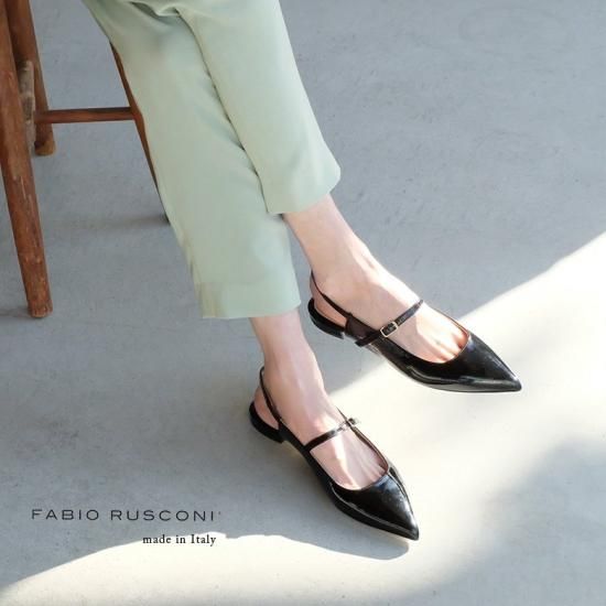 FABIO RUSCONI ファビオルスコーニ ポインテッドトゥストラップ FABIO RUSCONI ファビオルスコーニ ポインテッドトゥストラップ