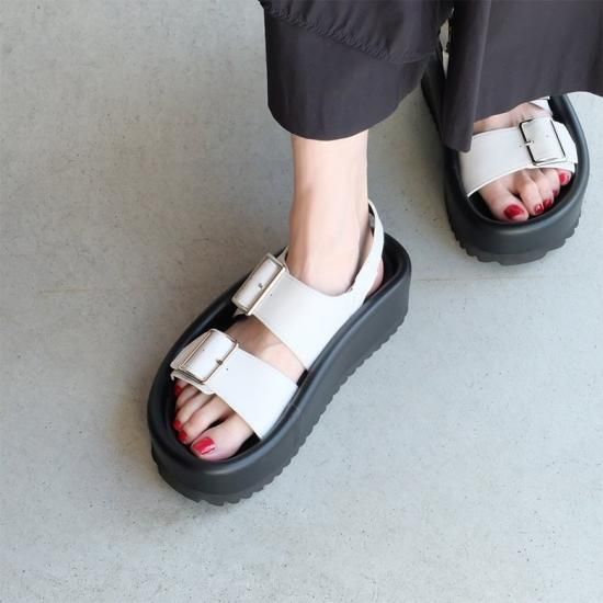 MANA マナ　ファーサンダル　パープル　バックベルト マナ MANA バックベルト （PU） -ファッション通販 FASHION WALKER