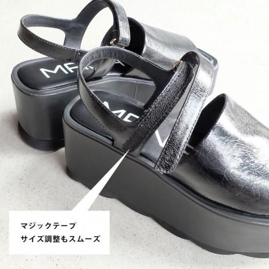 MANAブラック ストラップサンダル 楽天市場】マナ MANA サンダル レディース 本革 牛革 ステア