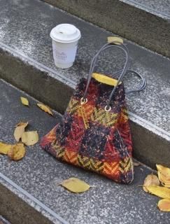 Tweed Bag (ツイード巾着バッグ) - charmantsac Tweed Bag (ツイード巾着バッグ) - charmantsac