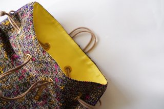 Tweed Bag （ツイード巾着バッグ） - charmantsac