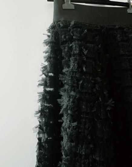 フリンジチュールスカート - charmantsac フリンジチュールスカート - charmantsac