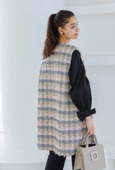 Ranan｜ツイードロングジレ | Rakuten Fashion(楽天ファッション