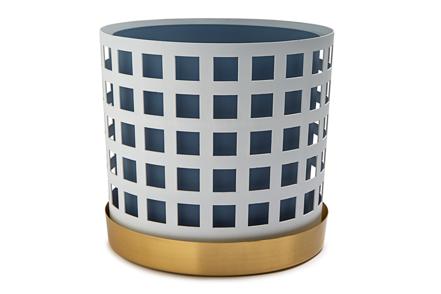 KLONG/TRIO SQUARE FLOWER POT LargeWhite