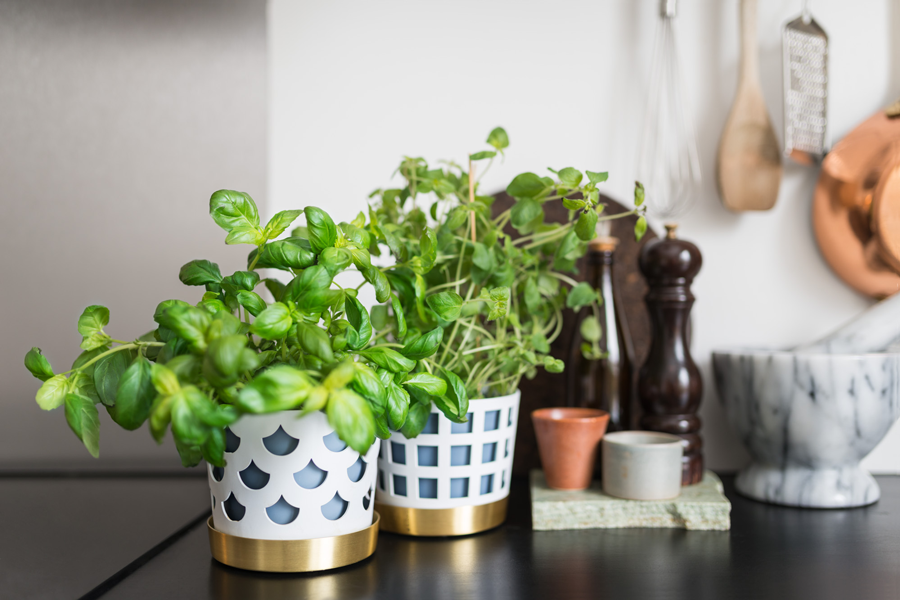 KLONG/TRIO SQUARE FLOWER POT LargeWhite