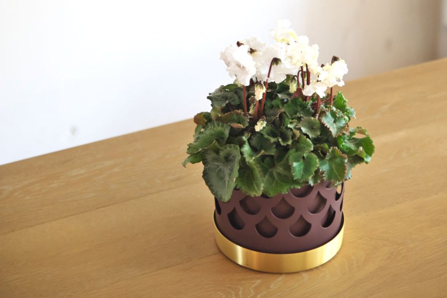 KLONG/TRIO DROP FLOWER POT SmallDark Red