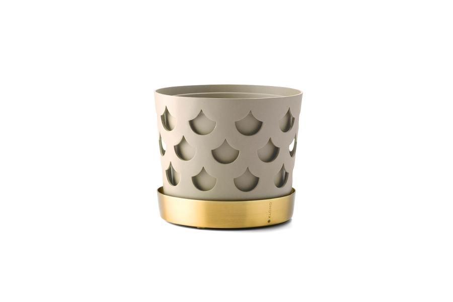 KLONG/TRIO DROP FLOWER POT SmallBeige