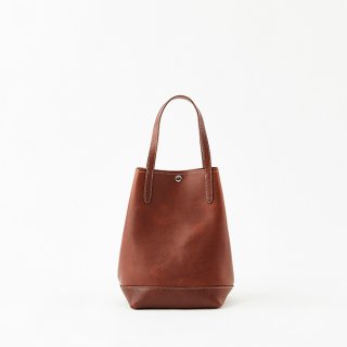 O.LEATHER VERTICAL TOTE M