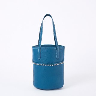 S.LEATHER STUDS TUBULAR TOTE