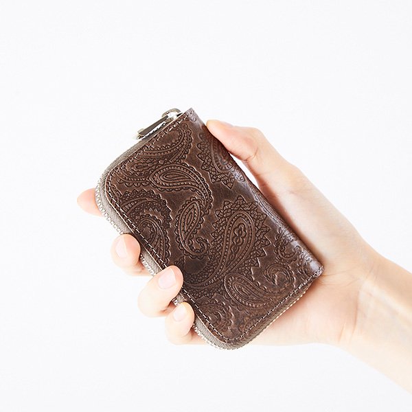 PAISLEY ROUNDZIP CARDCASE - blancle（ブランクレ）