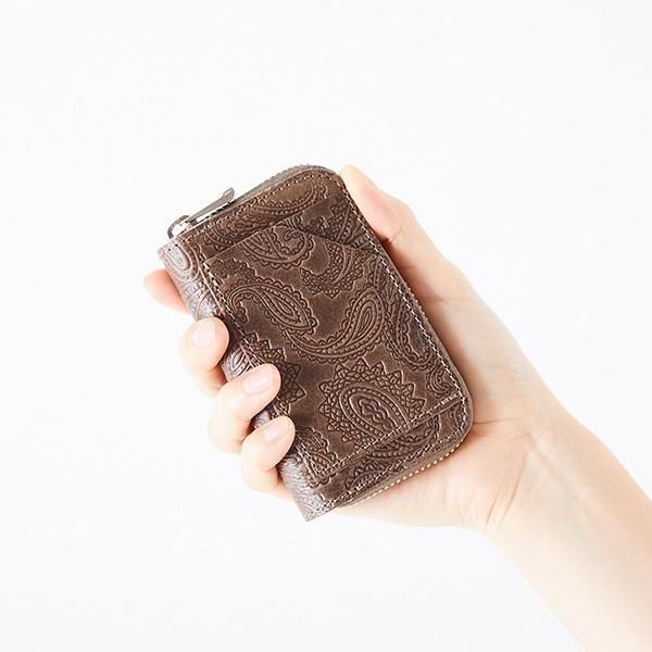 PAISLEY ROUNDZIP CARDCASE