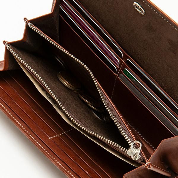O.LEATHER FLAP LONG WALLET - blancle online store