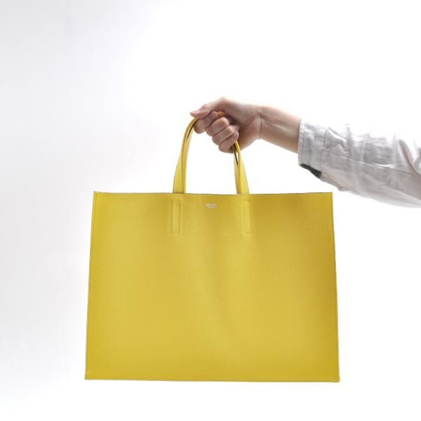 S.LEATHER FLAT TOTE M - blancle online store