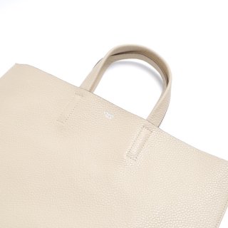 S.LEATHER FLAT TOTE M