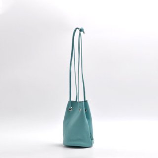 S.LEATHER TUBE MINI DRAWSTRING