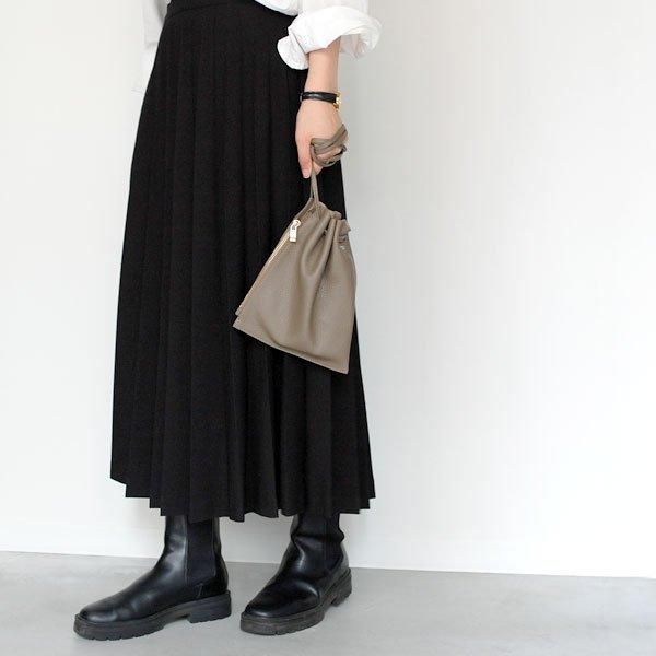 S.LEATHER ZIP DRAWSTRING S