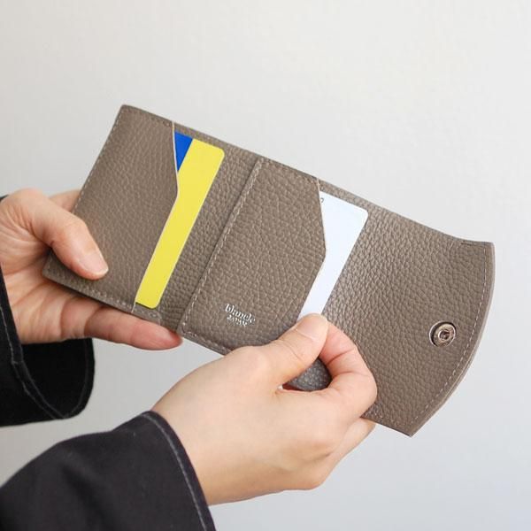 ブランクレ 二つ折り財布 S.LEATHER COMPACT WALLET - blancle online store