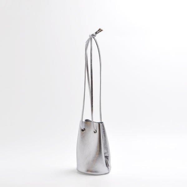 M.LEATHER TUBE MINI DRAWSTRING