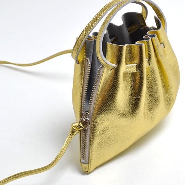 M.LEATHER GATHER 2WAY BAG SS