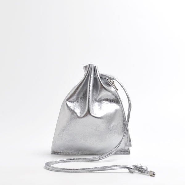 M.LEATHER ZIP DRAWSTRING S