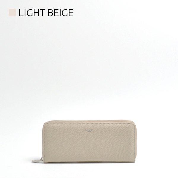 S.LEATHER ROUND ZIP LONG WALLET - blancle online store