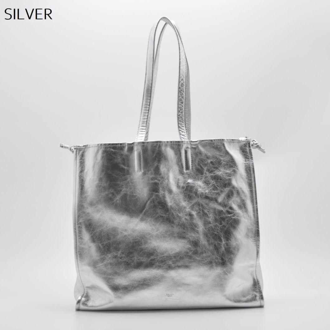 M.LEATHER SQUEEZE BIG TOTE - blancle online store