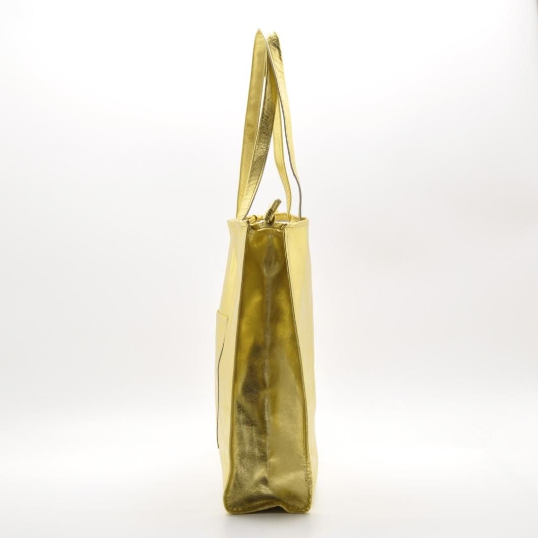 M.LEATHER SQUEEZE BIG TOTE - blancle online store