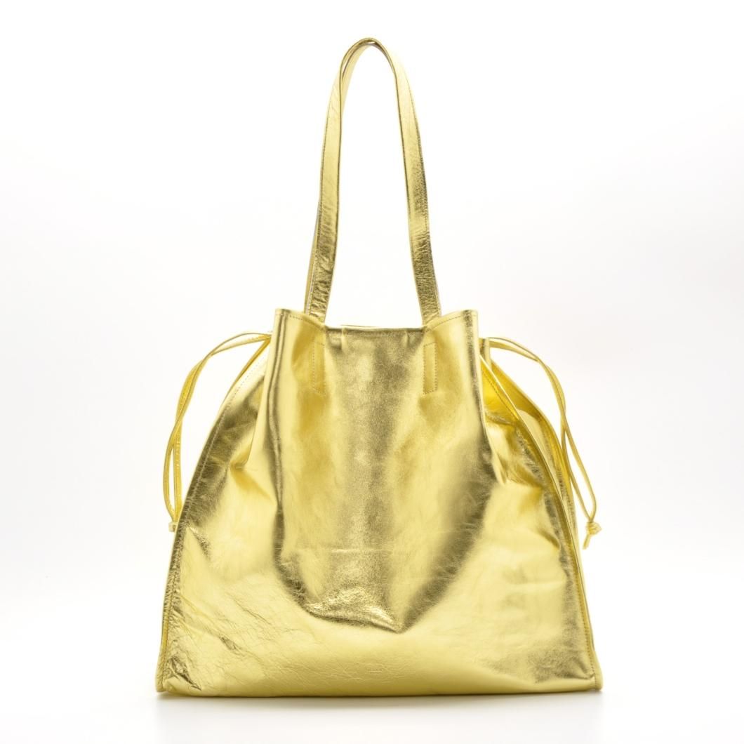 M.LEATHER SQUEEZE BIG TOTE - blancle online store