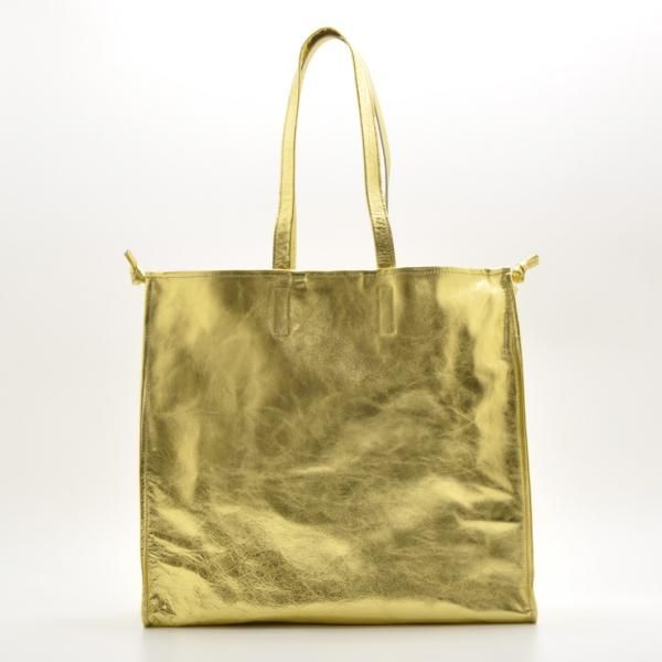 M.LEATHER SQUEEZE BIG TOTE