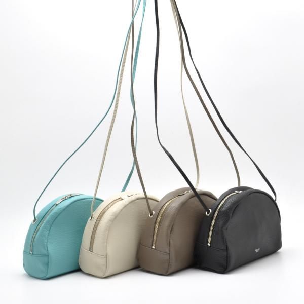 S.LEATHER HALF CIRCLE SH