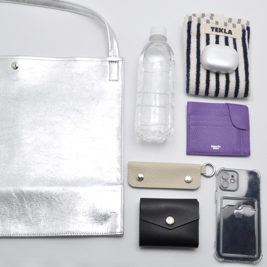 M.LEATHER FLAT GUSSET ONE HANDLE BAG - blancle online store