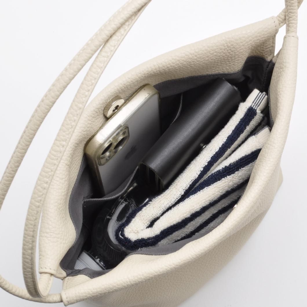 S.LEATHER MINI WRINKLES TOTE - blancle online store