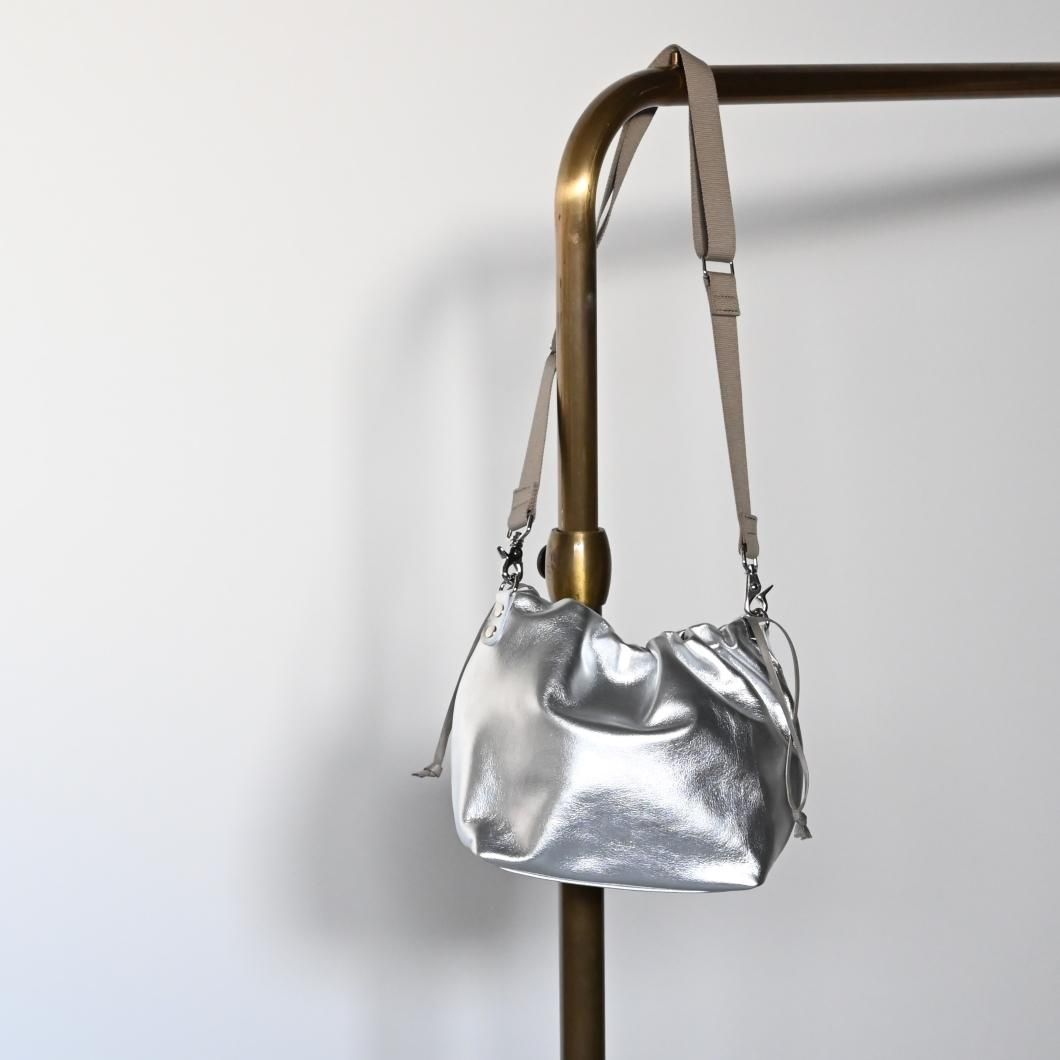M.LEATHER DRAWSTRING 2WAY BAG - blancle online store