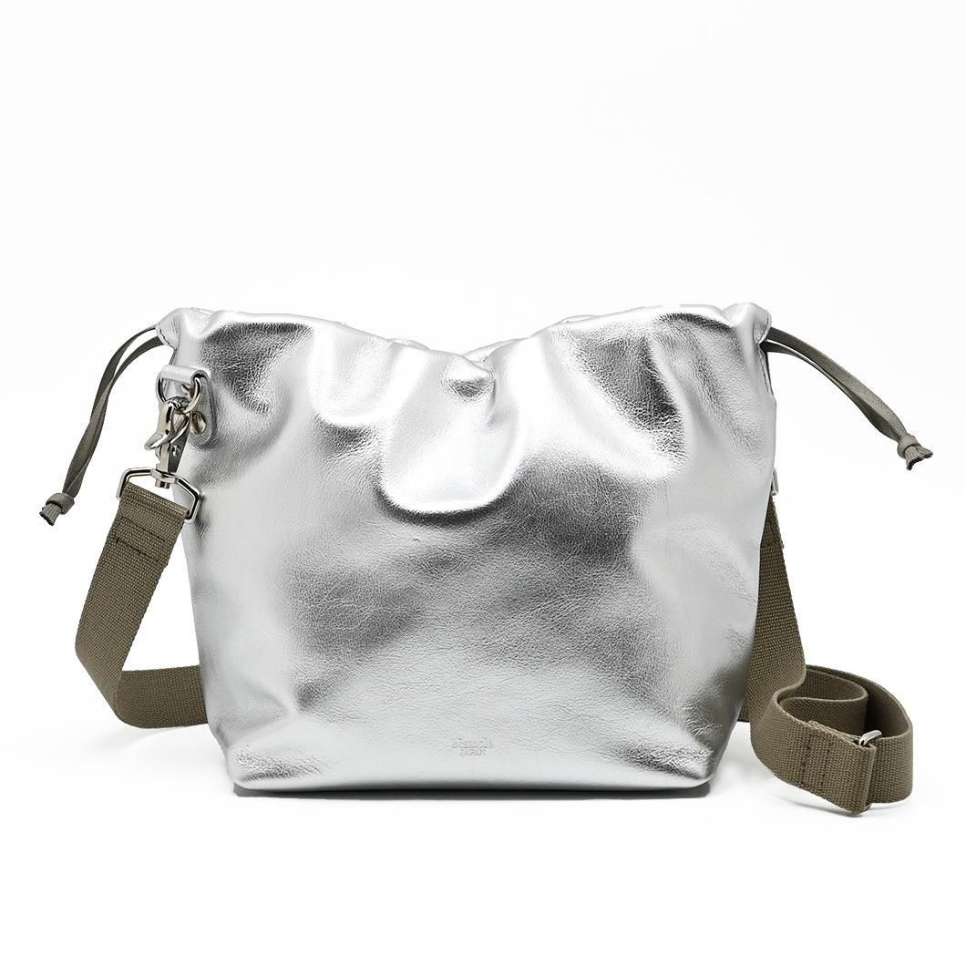 96 値下げ可能！！ LIC SILVER BAG 2928B M.LEATHER DRAWSTRING 2WAY BAG - blancle online store