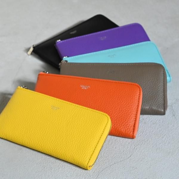 S.LEATHER L ZIP LONG WALLET