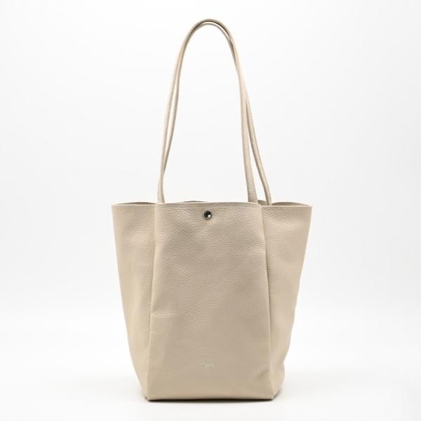 S.LEATHER RECTANGLE TOTE M
