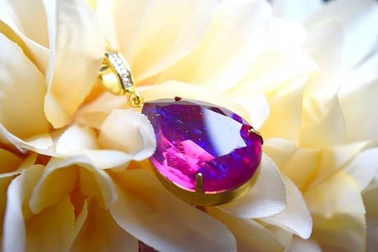 gypsophila*】「妖精エコー」ドラゴンズブレスペンダント/雫型（品番15 