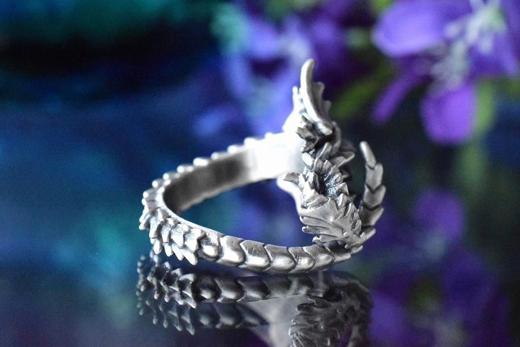 林檎屋】「尻尾を噛むドラゴン」シルバーリング《受注制作/納期約1ヶ月