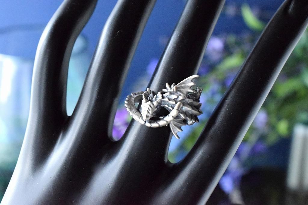 林檎屋】「尻尾を噛むドラゴン」シルバーリング《受注制作/納期約1ヶ月