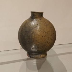 中国　黒釉　小壷　時代箱付　V　R7003 中国 黒釉 小壷 時代箱付 V R7003