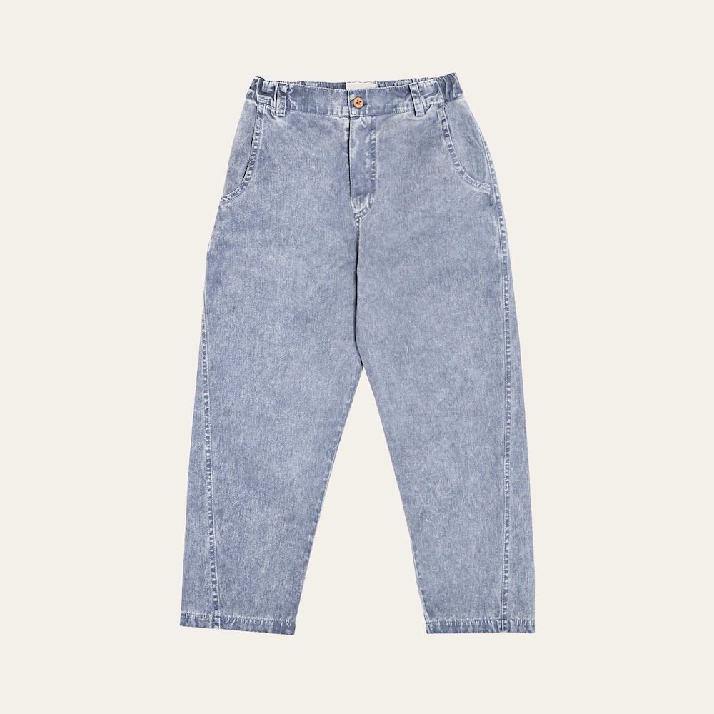 <img class='new_mark_img1' src='https://img.shop-pro.jp/img/new/icons22.gif' style='border:none;display:inline;margin:0px;padding:0px;width:auto;' />the campamento Light Blue Washed Trousersの商品画像