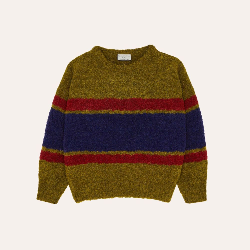 <img class='new_mark_img1' src='https://img.shop-pro.jp/img/new/icons22.gif' style='border:none;display:inline;margin:0px;padding:0px;width:auto;' />the campamento Bicoloured Bands Jumperの商品画像