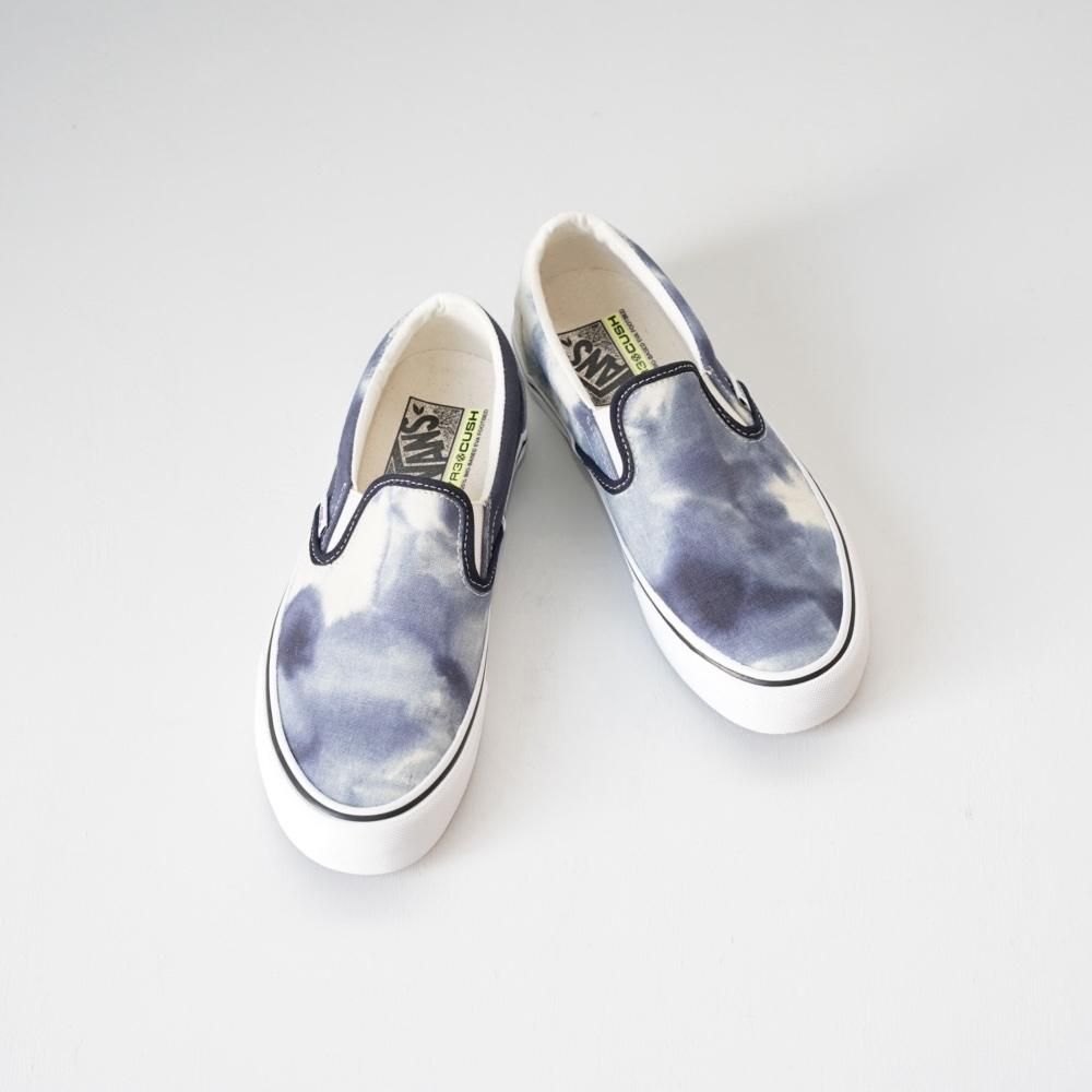 Vans classic slip on blue cheap