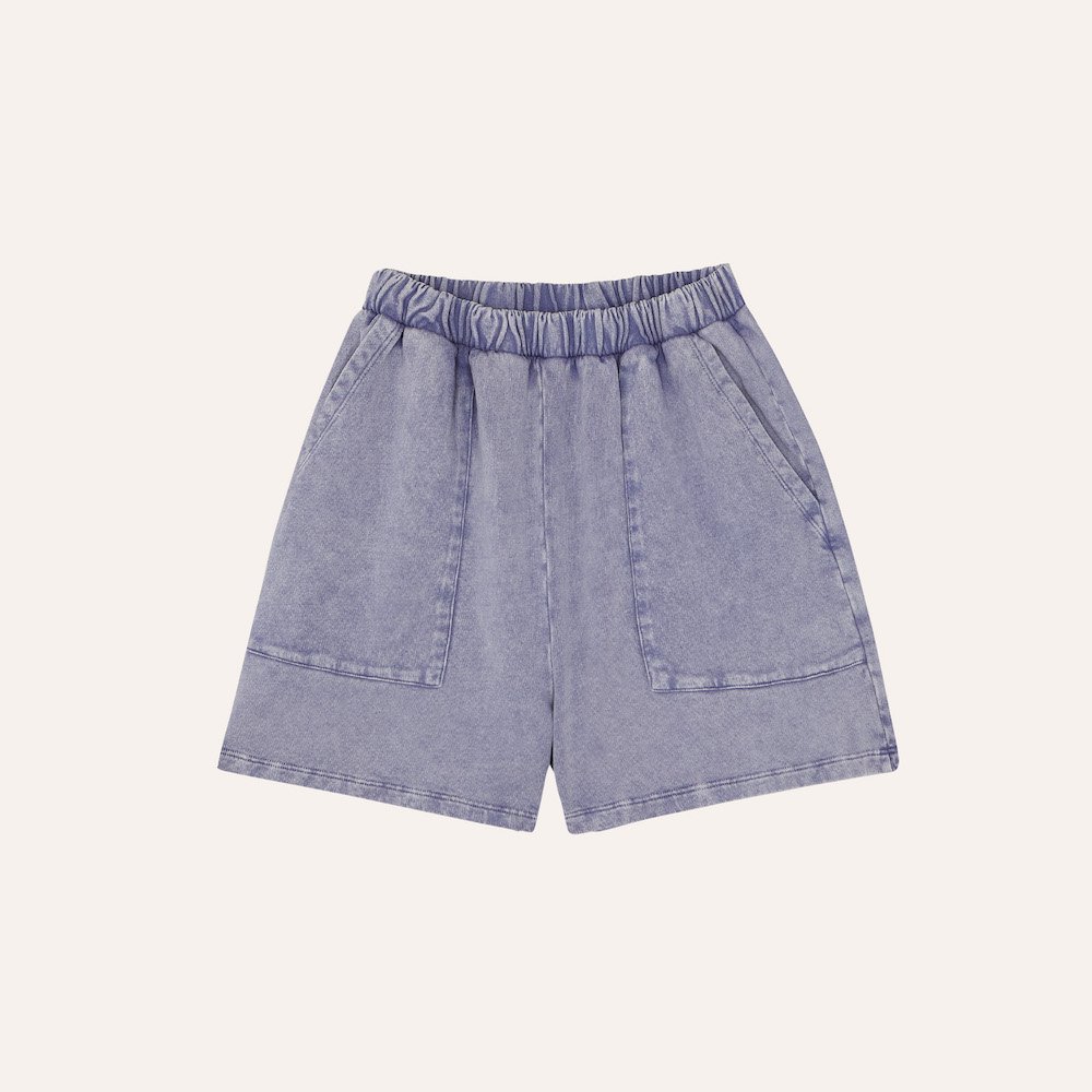<img class='new_mark_img1' src='https://img.shop-pro.jp/img/new/icons10.gif' style='border:none;display:inline;margin:0px;padding:0px;width:auto;' />the campamento Blue Washed Kids Shortsの商品画像