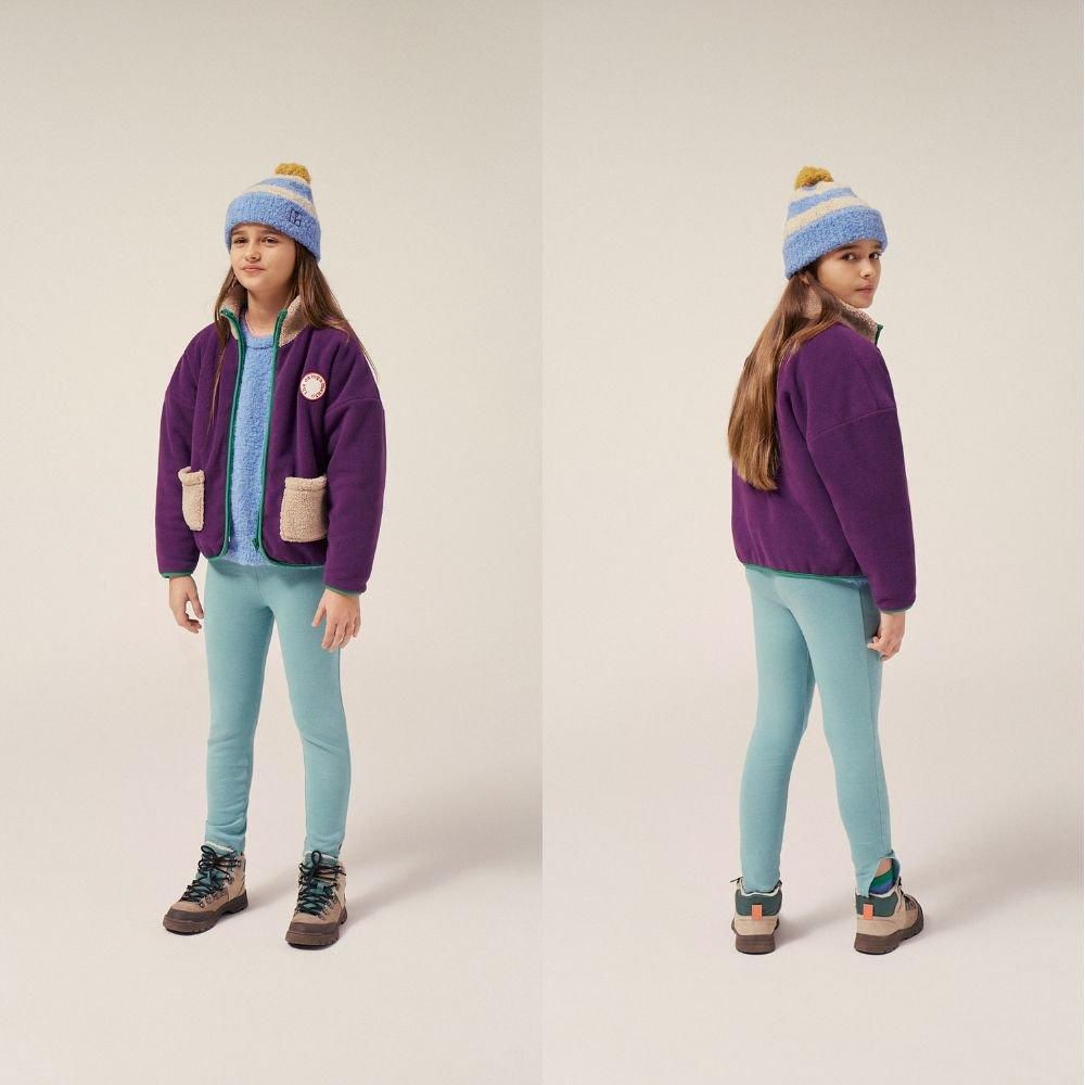 the campamento Purple Polar Kids Jacket - BOLO