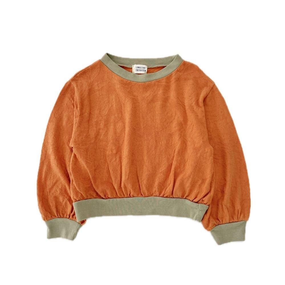 <img class='new_mark_img1' src='https://img.shop-pro.jp/img/new/icons22.gif' style='border:none;display:inline;margin:0px;padding:0px;width:auto;' />LONGLIVETHEQUEEN orange lace sweaterの商品画像