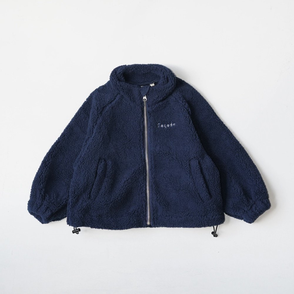 <img class='new_mark_img1' src='https://img.shop-pro.jp/img/new/icons10.gif' style='border:none;display:inline;margin:0px;padding:0px;width:auto;' />Façade Zita teddy zip sweater - Navy blueξʲ